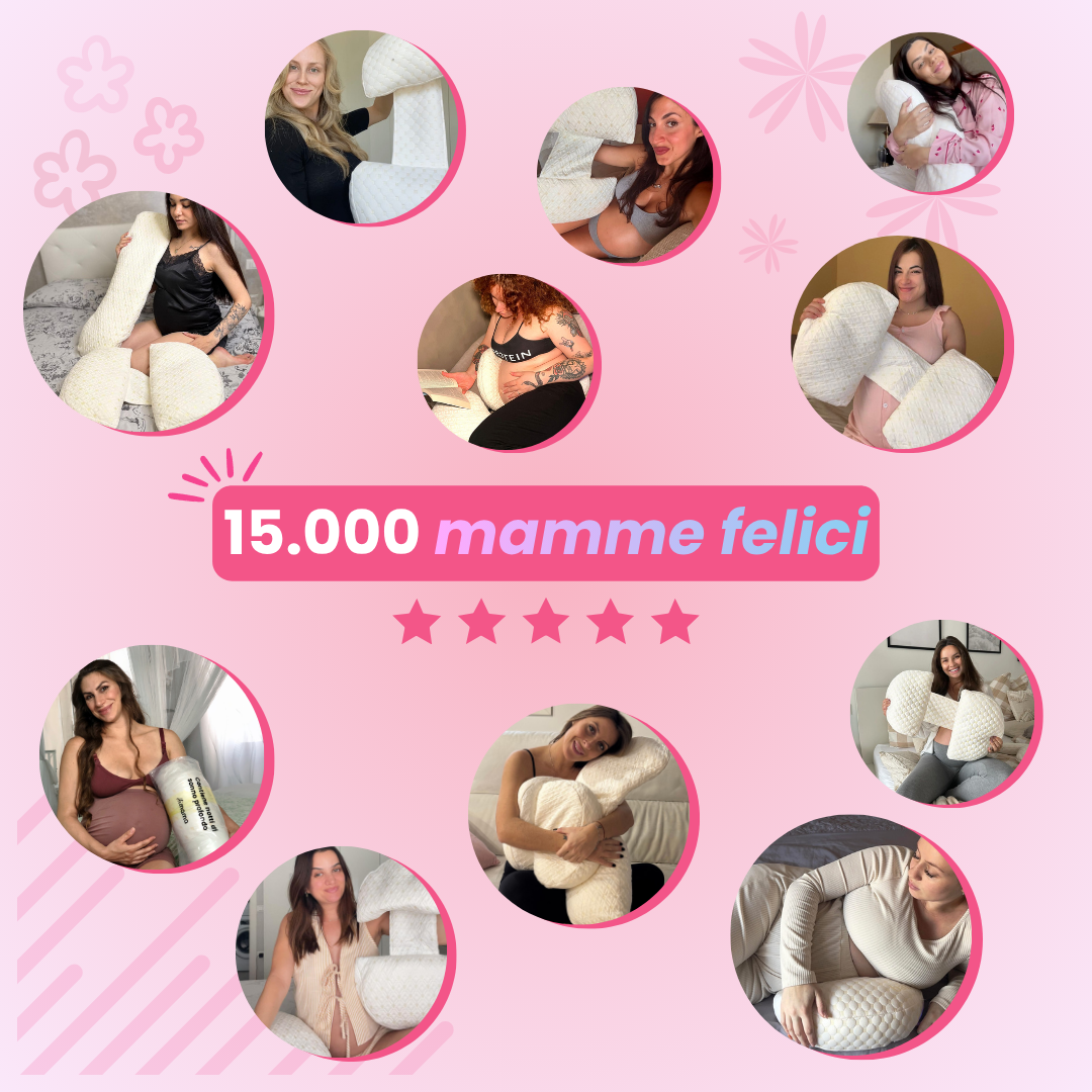 Cuscino Hibump versatile utilizzato anche come supporto per l’allattamento