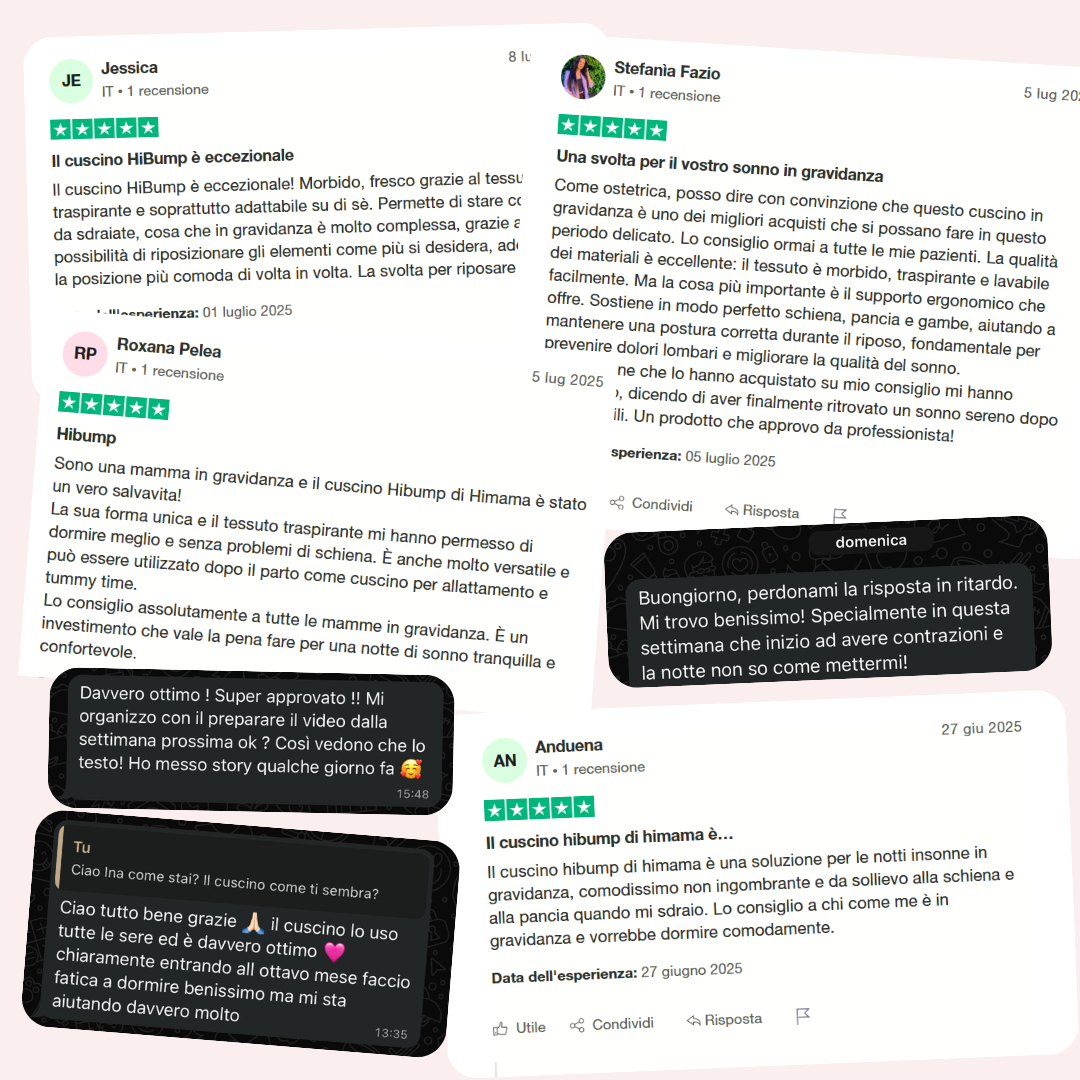 HIBUMP™ Cuscino gravidanza 3 pezzi - Supporto ergonomico per pancia schiena fianchi e gambe Himama Store