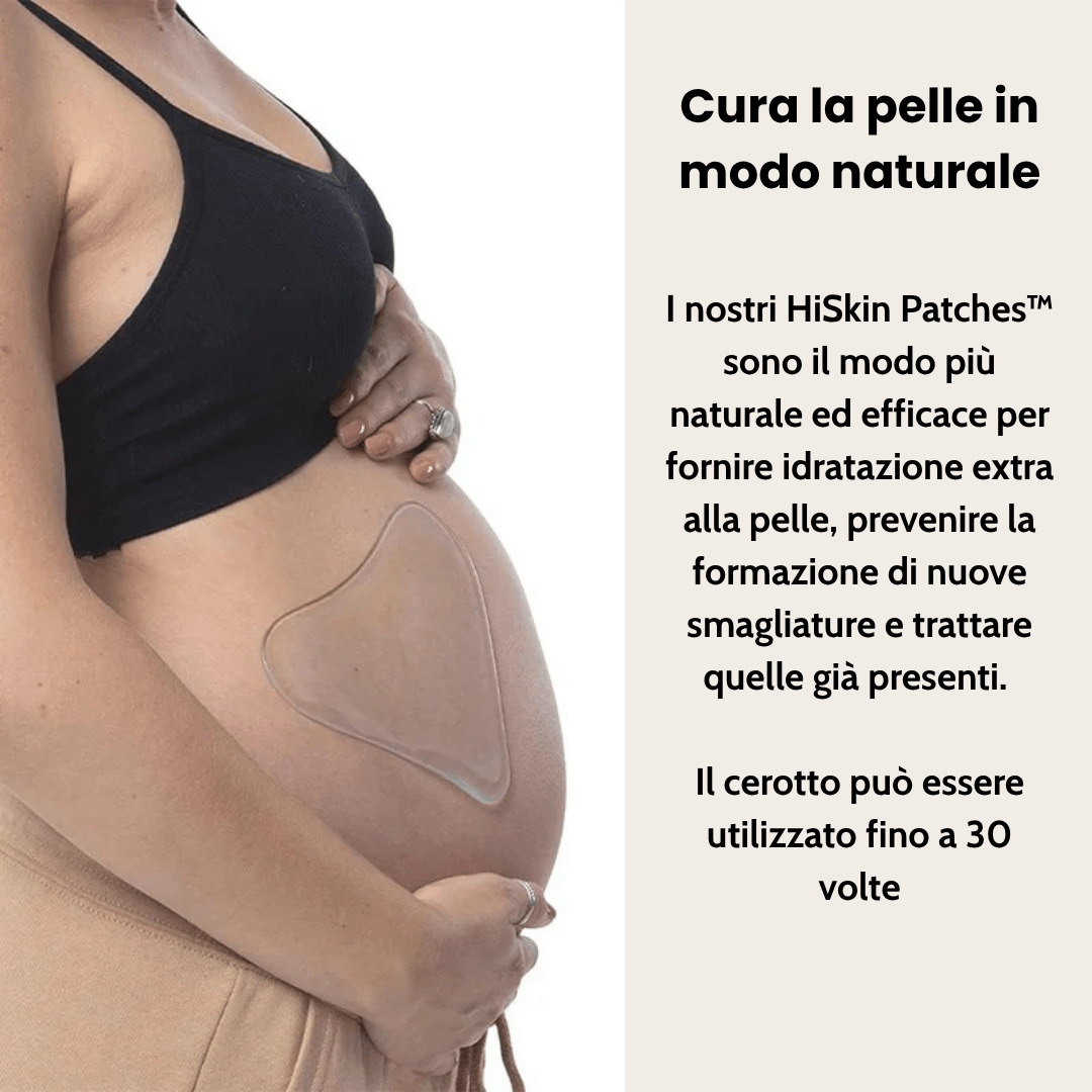 HISKIN - 2 Patch adesivi riutilizzabili per trattamento naturale anti - smagliature - Himama Store
