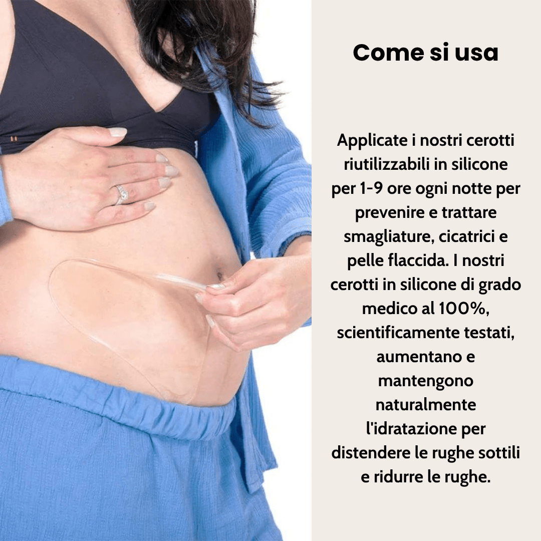 HISKIN - 2 Patch adesivi riutilizzabili per trattamento naturale anti - smagliature - Himama Store